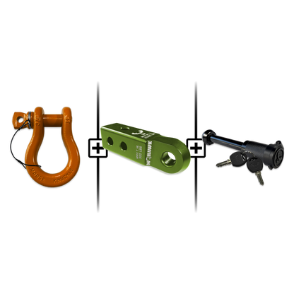 B'oh Spin Pin Shackle 3/4 Mohawk Receiver 2.0 Hitch Pin Bundle