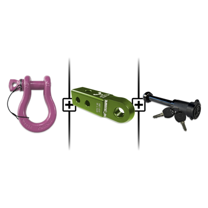 B'oh Spin Pin Shackle 3/4 Mohawk Receiver 2.0 Hitch Pin Bundle