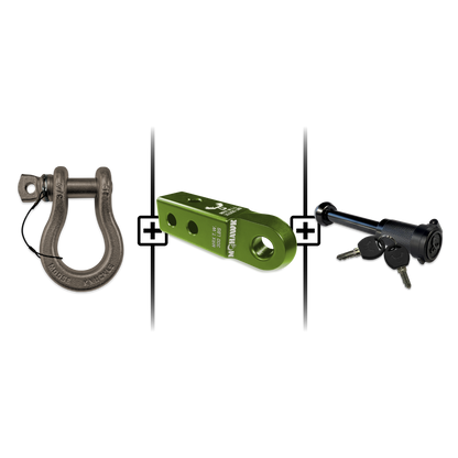B'oh Spin Pin Shackle 3/4 Mohawk Receiver 2.0 Hitch Pin Bundle