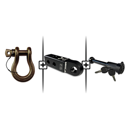 B'oh Spin Pin Shackle 3/4 Mohawk Receiver 2.0 Hitch Pin Bundle