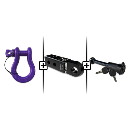 B'oh Spin Pin Shackle 3/4 Mohawk Receiver 2.0 Hitch Pin Bundle