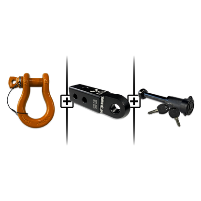 B'oh Spin Pin Shackle 3/4 Mohawk Receiver 2.0 Hitch Pin Bundle