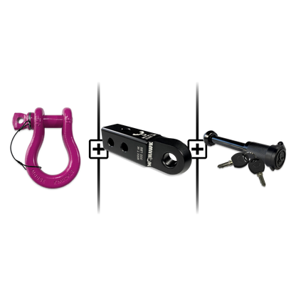 B'oh Spin Pin Shackle 3/4 Mohawk Receiver 2.0 Hitch Pin Bundle