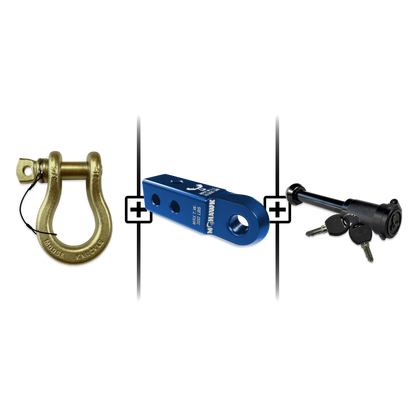 B'oh Spin Pin Shackle 3/4 Mohawk Receiver 2.0 Hitch Pin Bundle