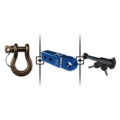 B'oh Spin Pin Shackle 3/4 Mohawk Receiver 2.0 Hitch Pin Bundle