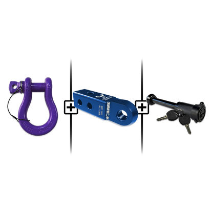 B'oh Spin Pin Shackle 3/4 Mohawk Receiver 2.0 Hitch Pin Bundle