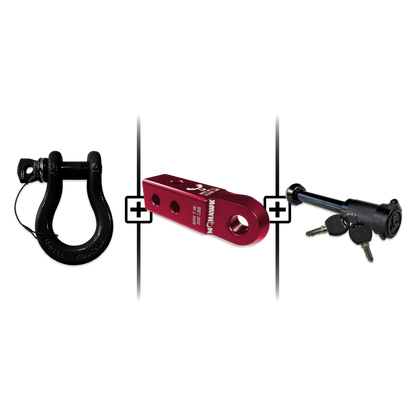 B'oh Spin Pin Shackle 3/4 Mohawk Receiver 2.0 Hitch Pin Bundle