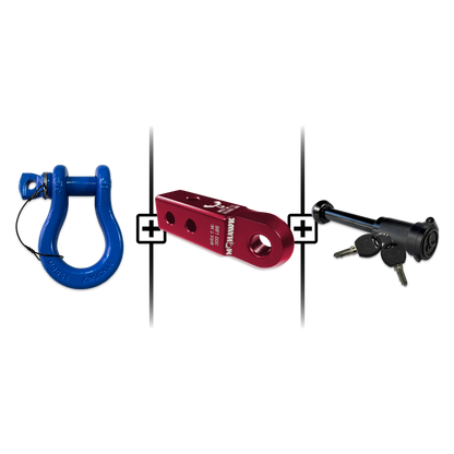 B'oh Spin Pin Shackle 3/4 Mohawk Receiver 2.0 Hitch Pin Bundle