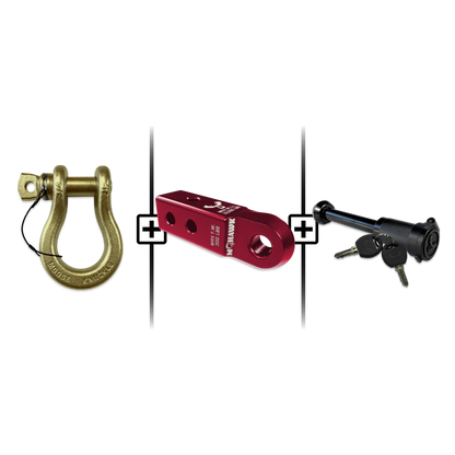 B'oh Spin Pin Shackle 3/4 Mohawk Receiver 2.0 Hitch Pin Bundle