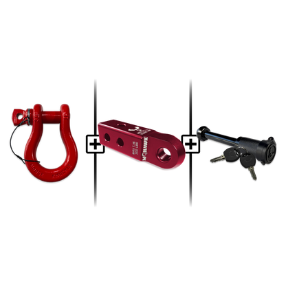 B'oh Spin Pin Shackle 3/4 Mohawk Receiver 2.0 Hitch Pin Bundle