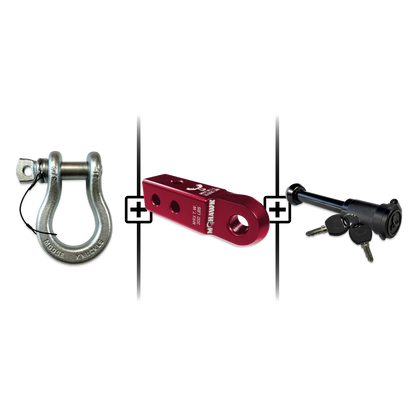 B'oh Spin Pin Shackle 3/4 Mohawk Receiver 2.0 Hitch Pin Bundle