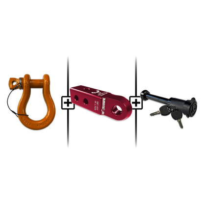 B'oh Spin Pin Shackle 3/4 Mohawk Receiver 2.0 Hitch Pin Bundle
