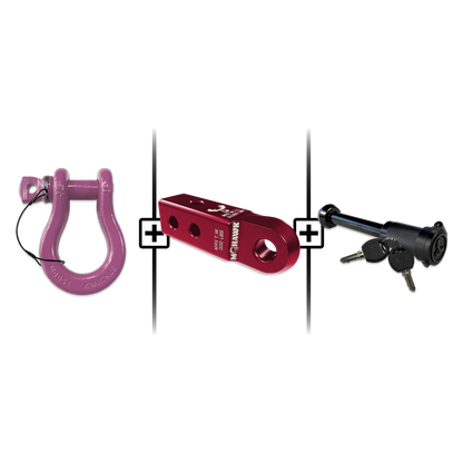 B'oh Spin Pin Shackle 3/4 Mohawk Receiver 2.0 Hitch Pin Bundle