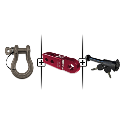 B'oh Spin Pin Shackle 3/4 Mohawk Receiver 2.0 Hitch Pin Bundle