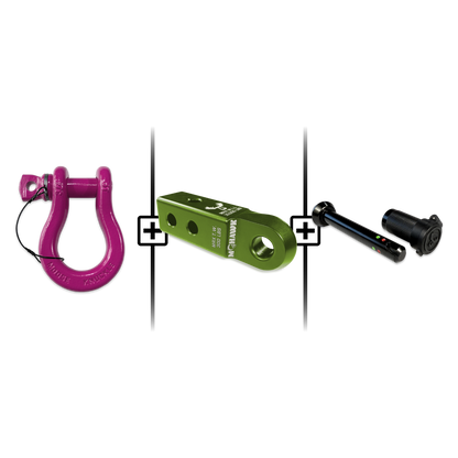 B'oh Spin Pin Shackle 3/4 Mohawk Receiver 2.0 Hitch Pin Bundle
