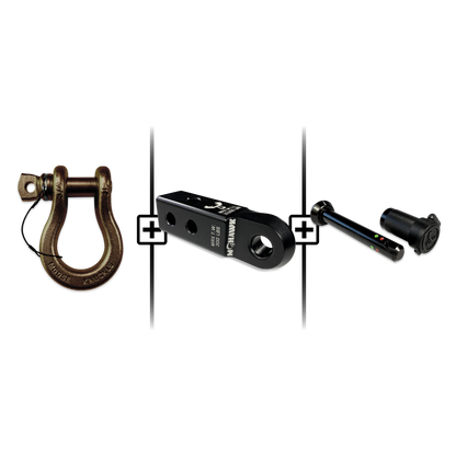 B'oh Spin Pin Shackle 3/4 Mohawk Receiver 2.0 Hitch Pin Bundle