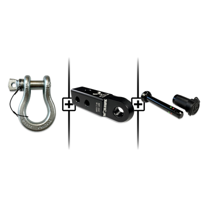 B'oh Spin Pin Shackle 3/4 Mohawk Receiver 2.0 Hitch Pin Bundle