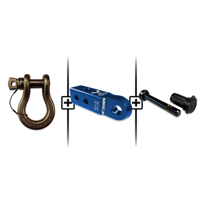 B'oh Spin Pin Shackle 3/4 Mohawk Receiver 2.0 Hitch Pin Bundle