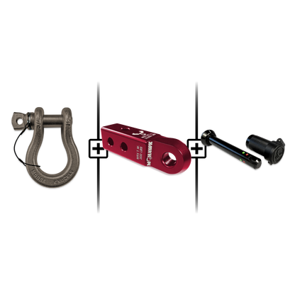 B'oh Spin Pin Shackle 3/4 Mohawk Receiver 2.0 Hitch Pin Bundle