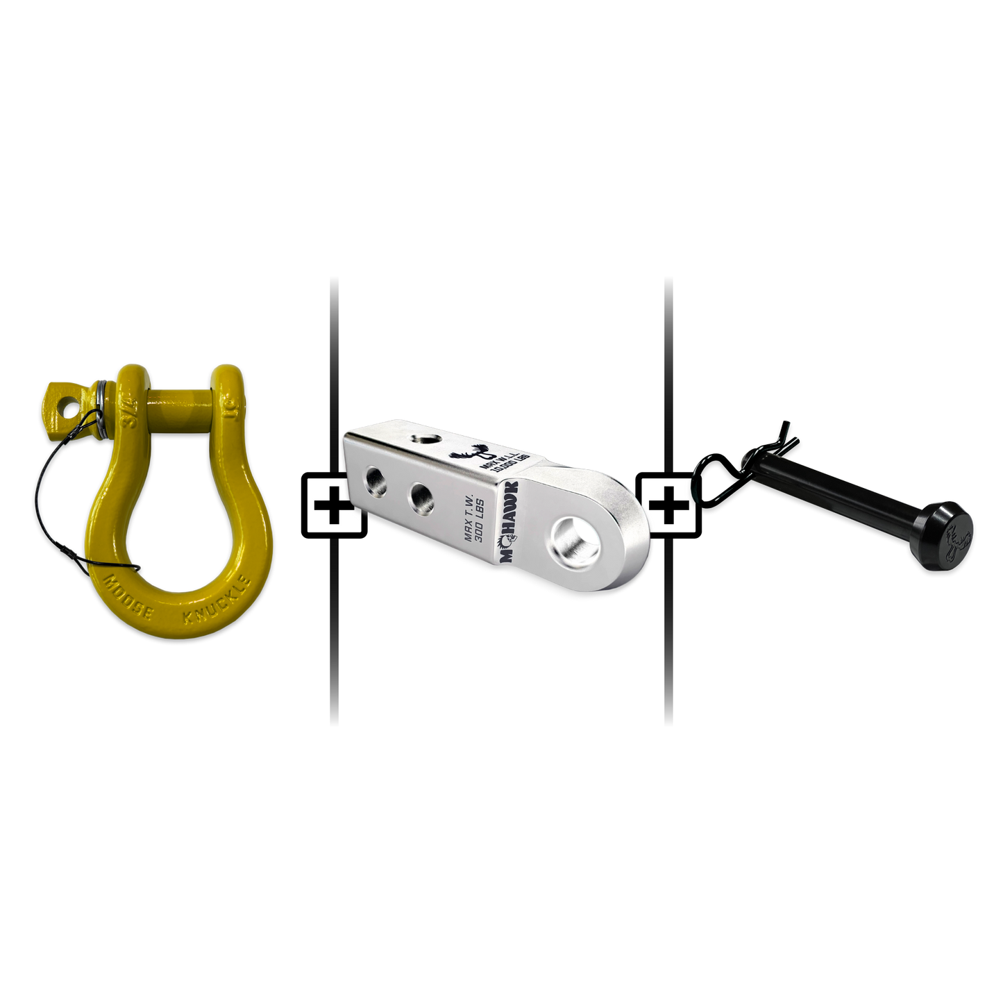 B'oh Spin Pin Shackle 3/4 Mohawk Receiver 2.0 Hitch Pin Bundle