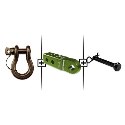 B'oh Spin Pin Shackle 3/4 Mohawk Receiver 2.0 Hitch Pin Bundle