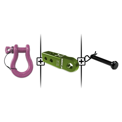 B'oh Spin Pin Shackle 3/4 Mohawk Receiver 2.0 Hitch Pin Bundle