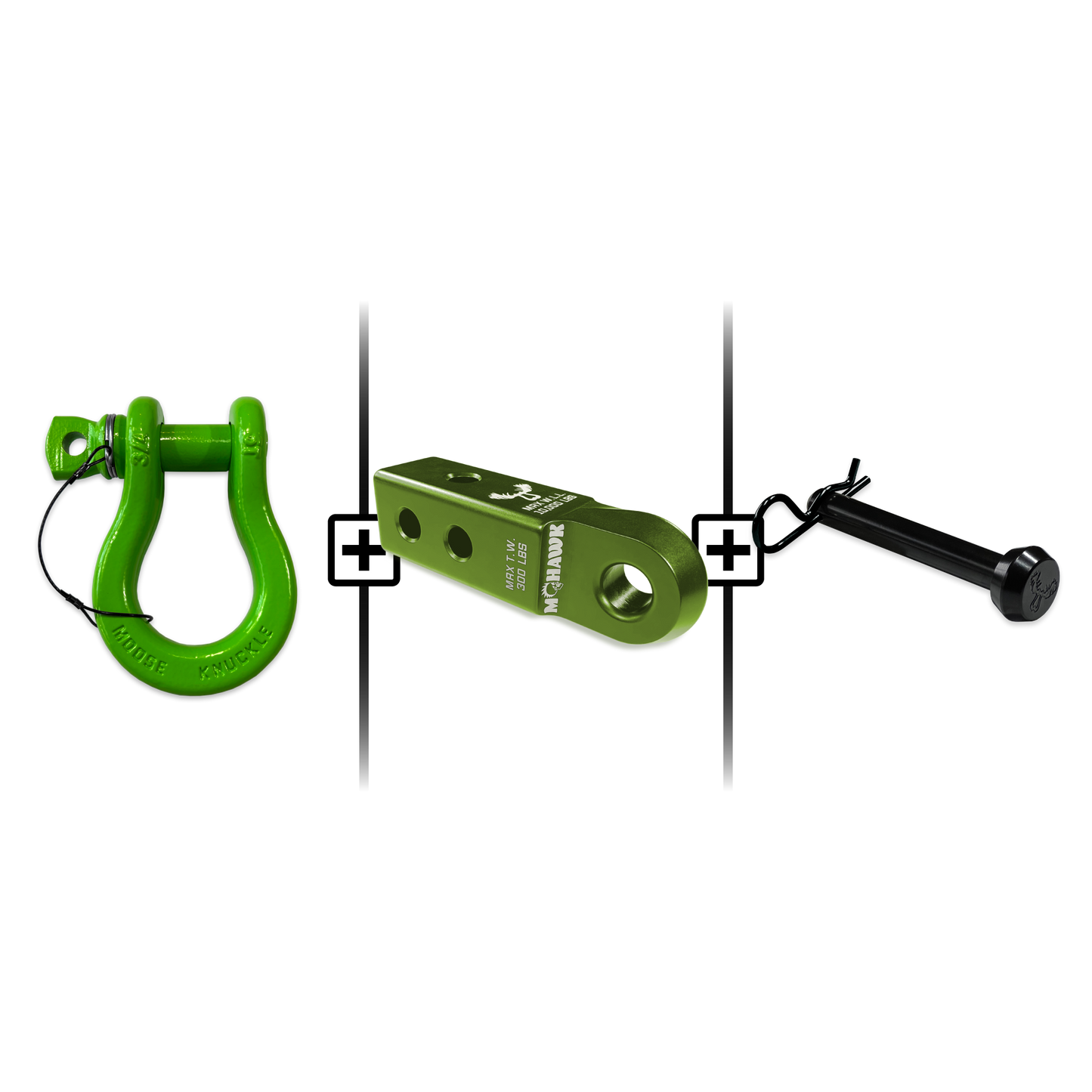 B'oh Spin Pin Shackle 3/4 Mohawk Receiver 2.0 Hitch Pin Bundle