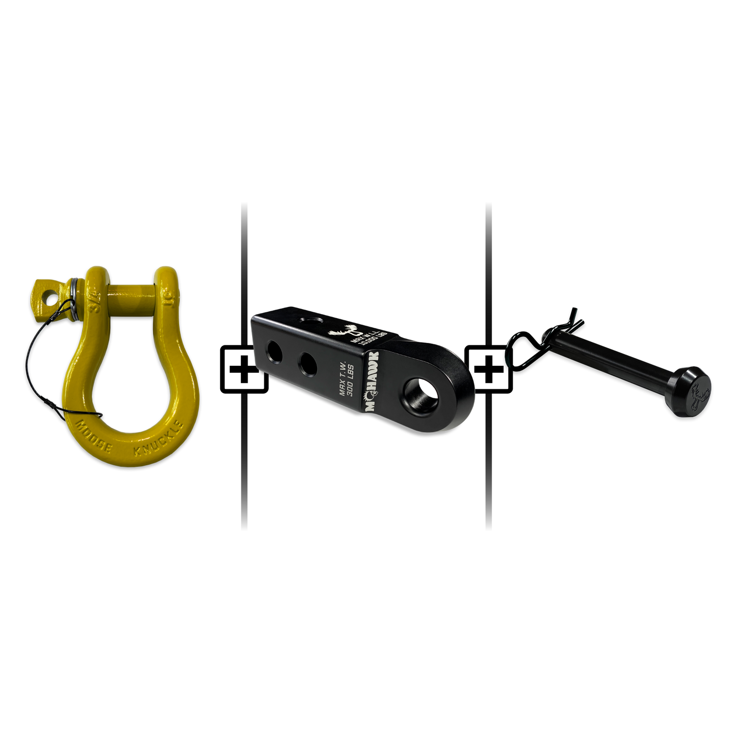 B'oh Spin Pin Shackle 3/4 Mohawk Receiver 2.0 Hitch Pin Bundle