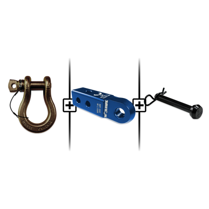 B'oh Spin Pin Shackle 3/4 Mohawk Receiver 2.0 Hitch Pin Bundle