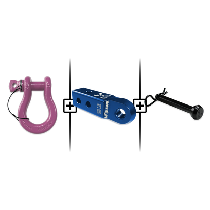 B'oh Spin Pin Shackle 3/4 Mohawk Receiver 2.0 Hitch Pin Bundle