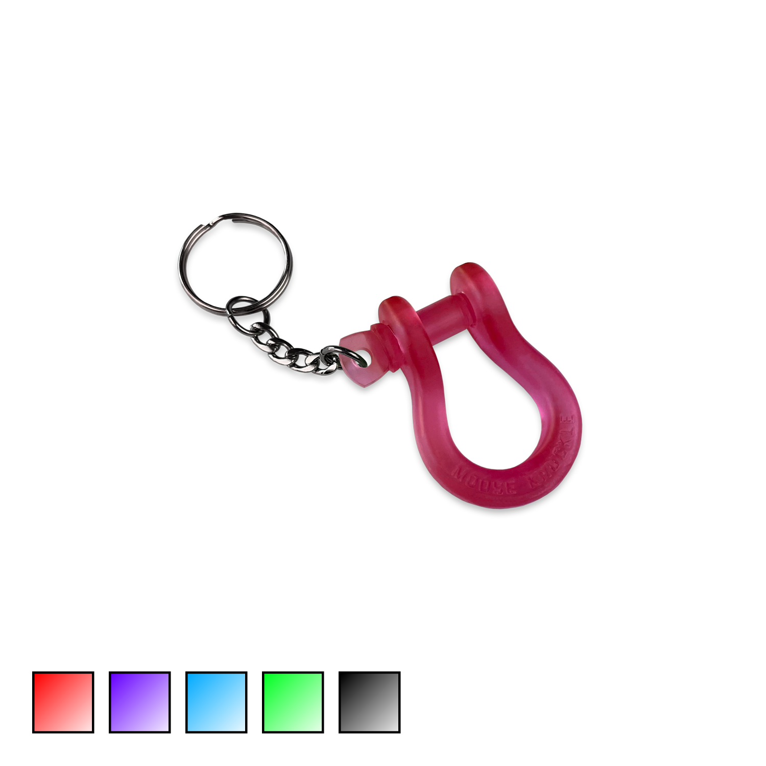 B'oh Shackle Screw Pin Key Chain in Red