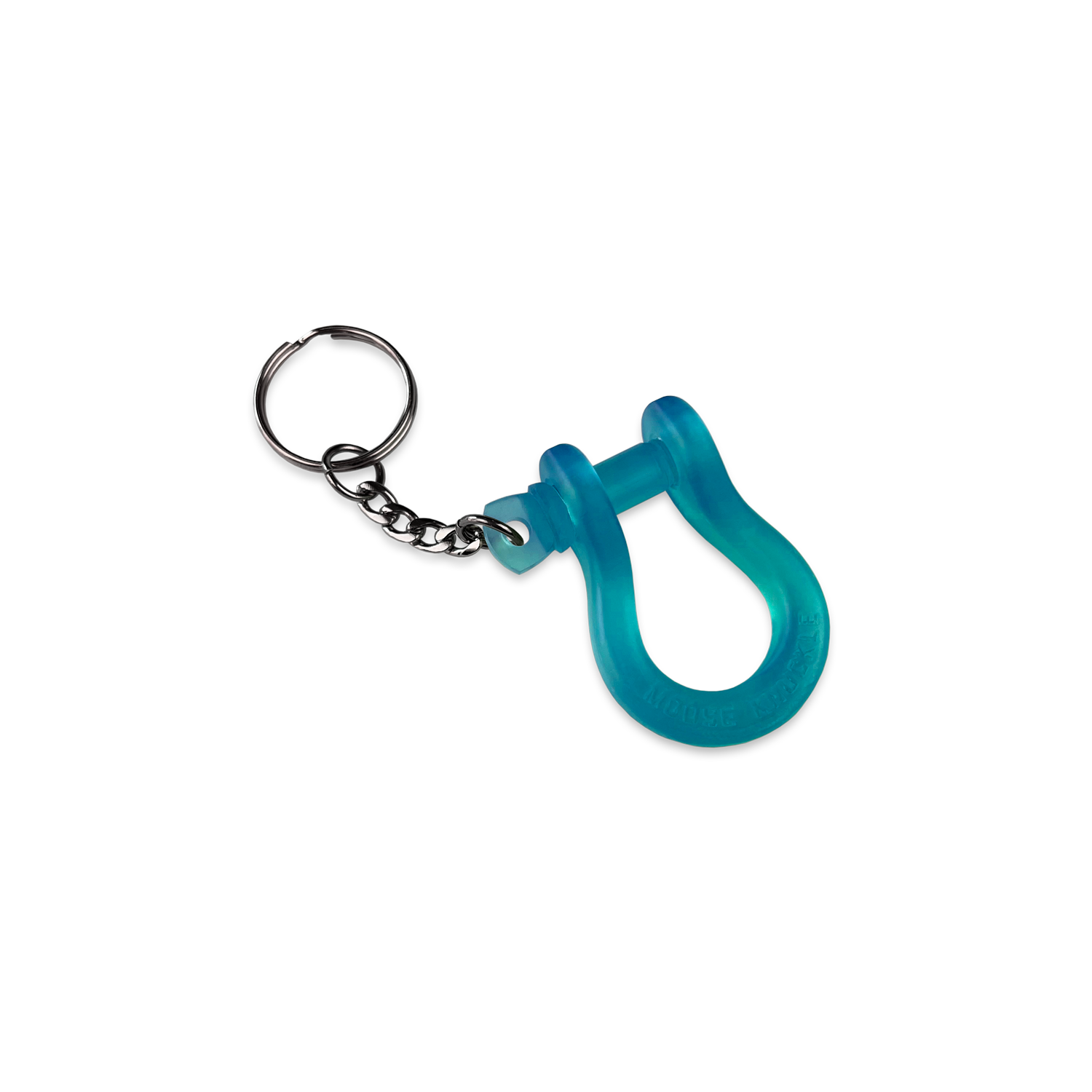 B'oh Shackle Screw Pin Key Chain in Blue Chill