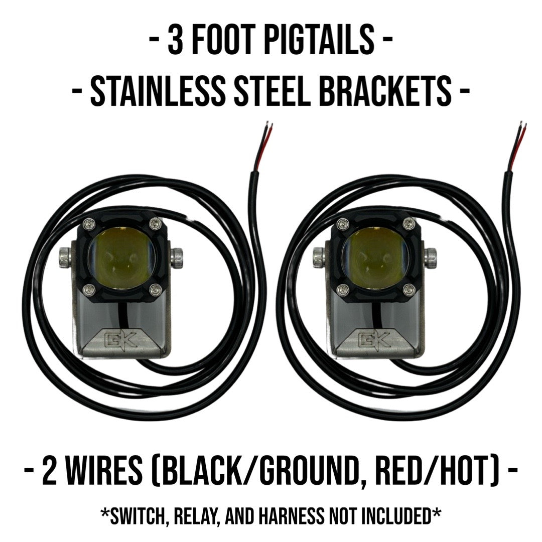 GK "Easy Switch" 3 Function LED Amber/White Pod Lights