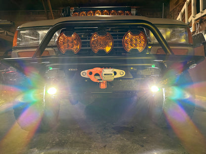 Toyota FJ80 Landcruiser Steerable Knuckle Pod Light Mounts (1990-1997)