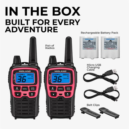 T71 X-Talker FRS Walkie Talkie 2-Pack Pink - T71PNK