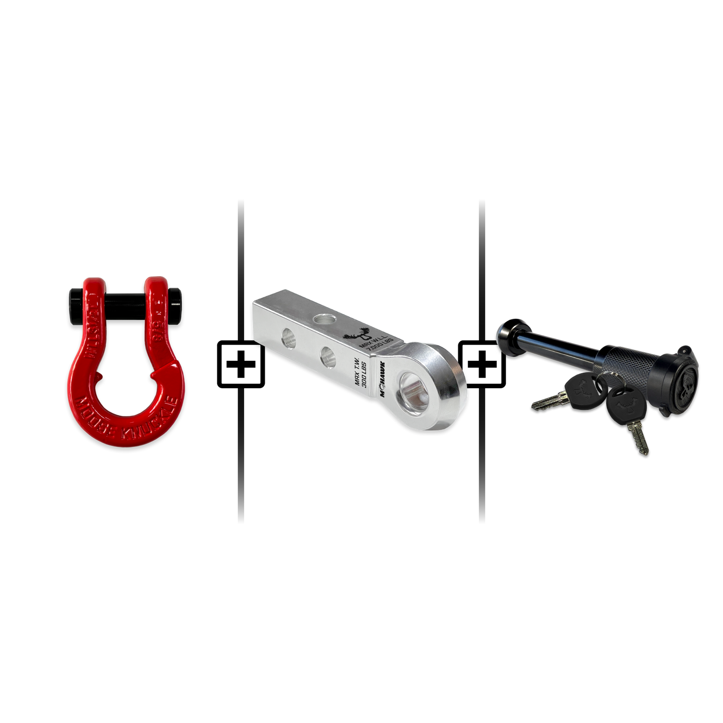 Jowl® Split Shackle® 5/8 Mohawk 1.25 Receiver and Hitch Pin Bundle