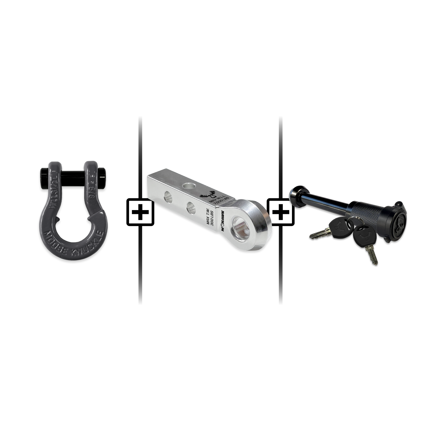 Jowl® Split Shackle® 5/8 Mohawk 1.25 Receiver and Hitch Pin Bundle