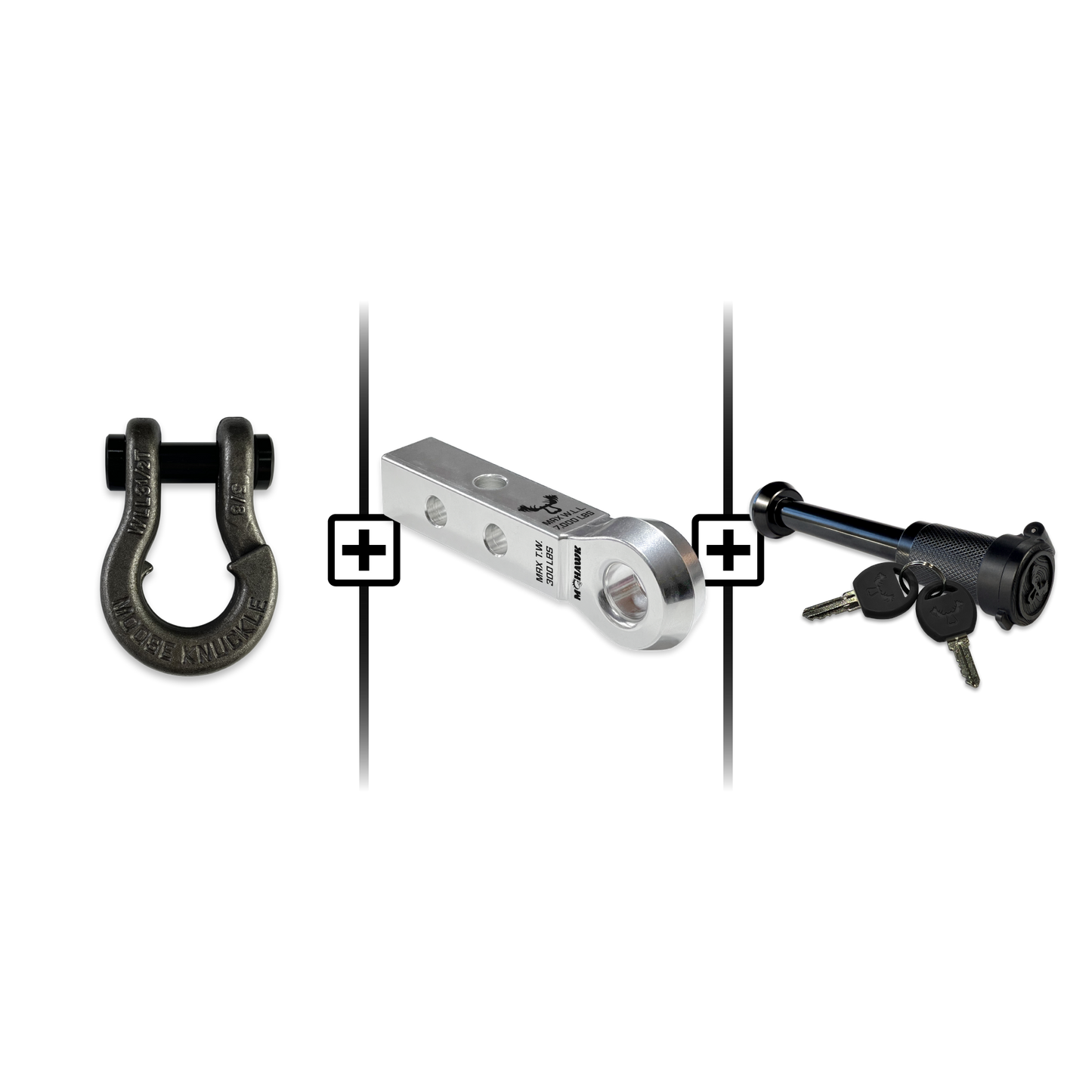 Jowl® Split Shackle® 5/8 Mohawk 1.25 Receiver and Hitch Pin Bundle