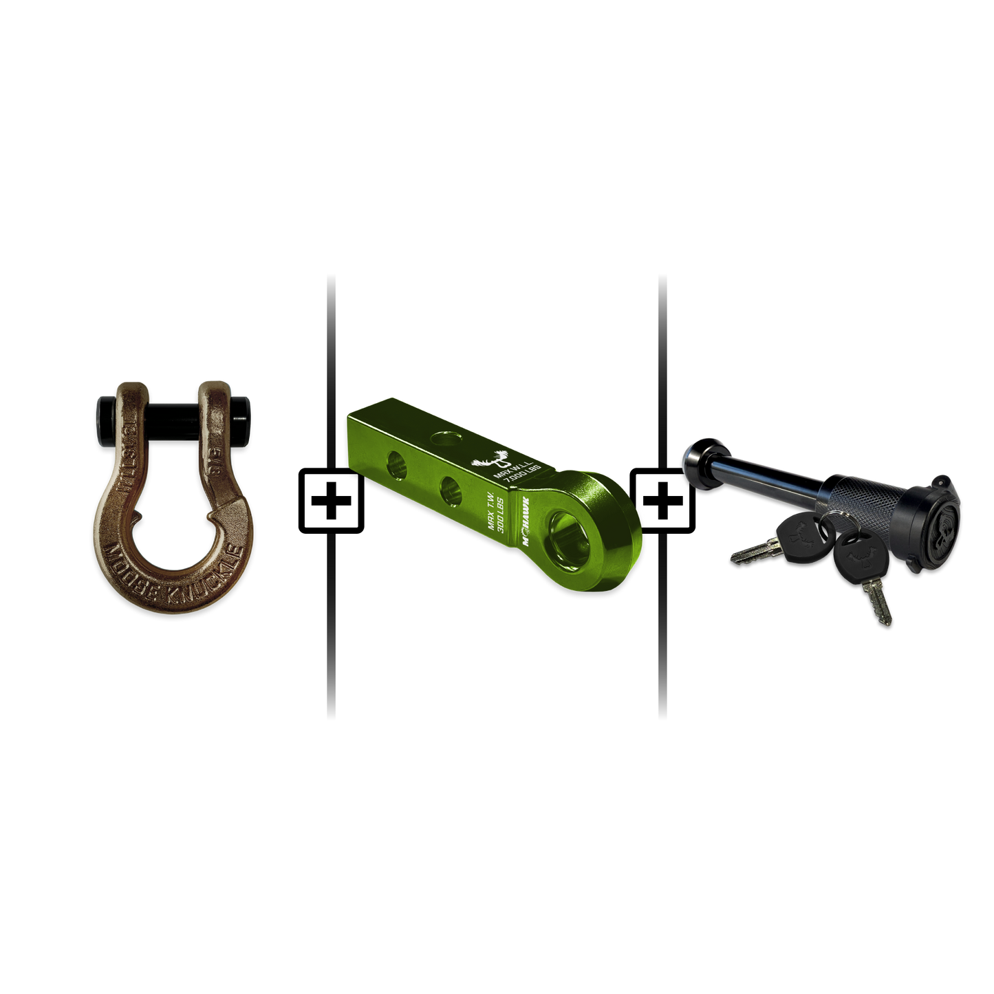 Jowl® Split Shackle® 5/8 Mohawk 1.25 Receiver and Hitch Pin Bundle