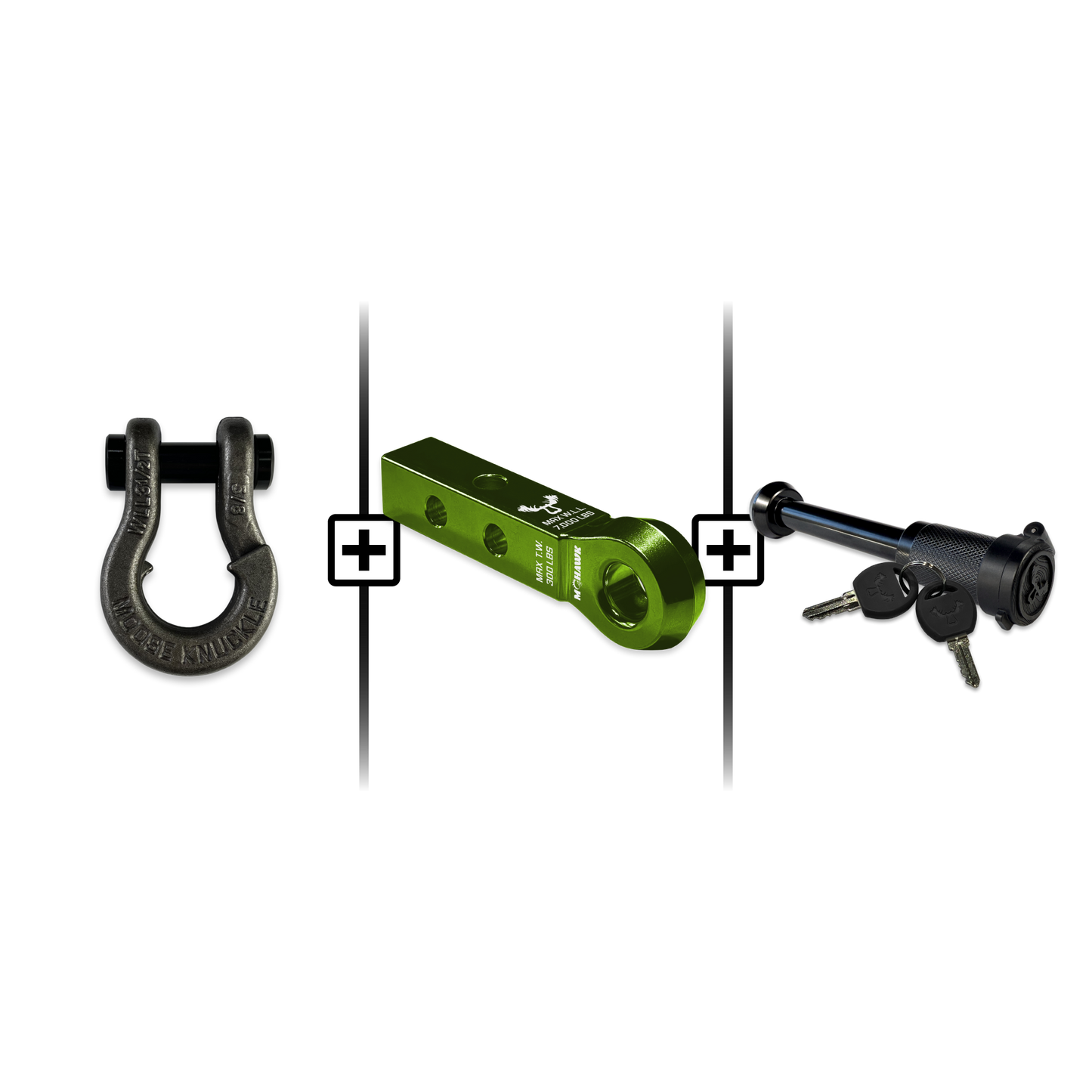 Jowl® Split Shackle® 5/8 Mohawk 1.25 Receiver and Hitch Pin Bundle