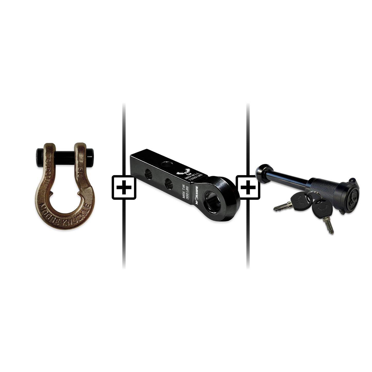 Jowl® Split Shackle® 5/8 Mohawk 1.25 Receiver and Hitch Pin Bundle