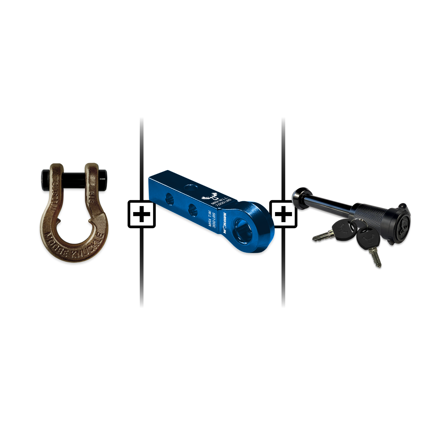 Jowl® Split Shackle® 5/8 Mohawk 1.25 Receiver and Hitch Pin Bundle