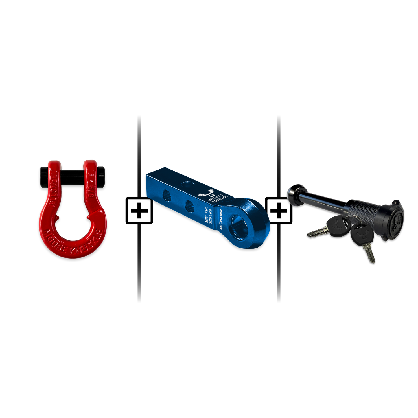 Jowl® Split Shackle® 5/8 Mohawk 1.25 Receiver and Hitch Pin Bundle