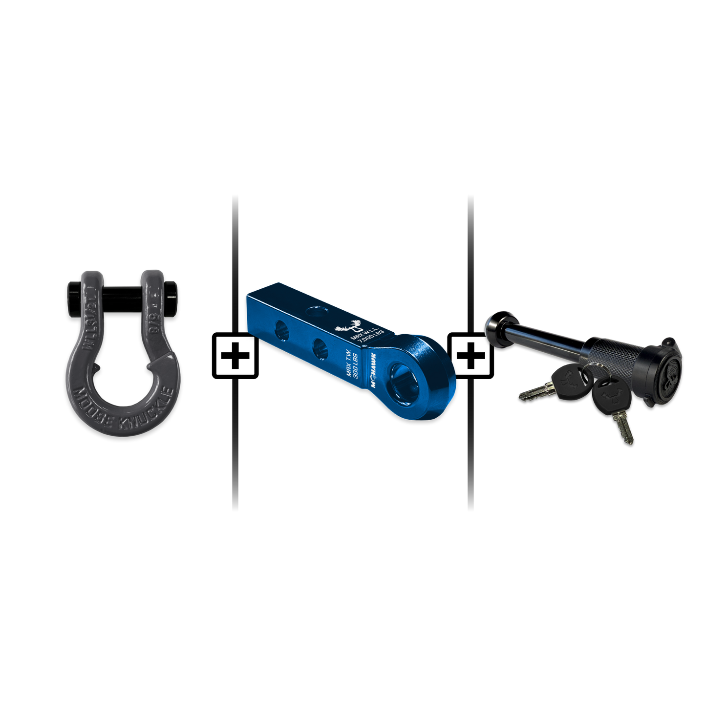 Jowl® Split Shackle® 5/8 Mohawk 1.25 Receiver and Hitch Pin Bundle