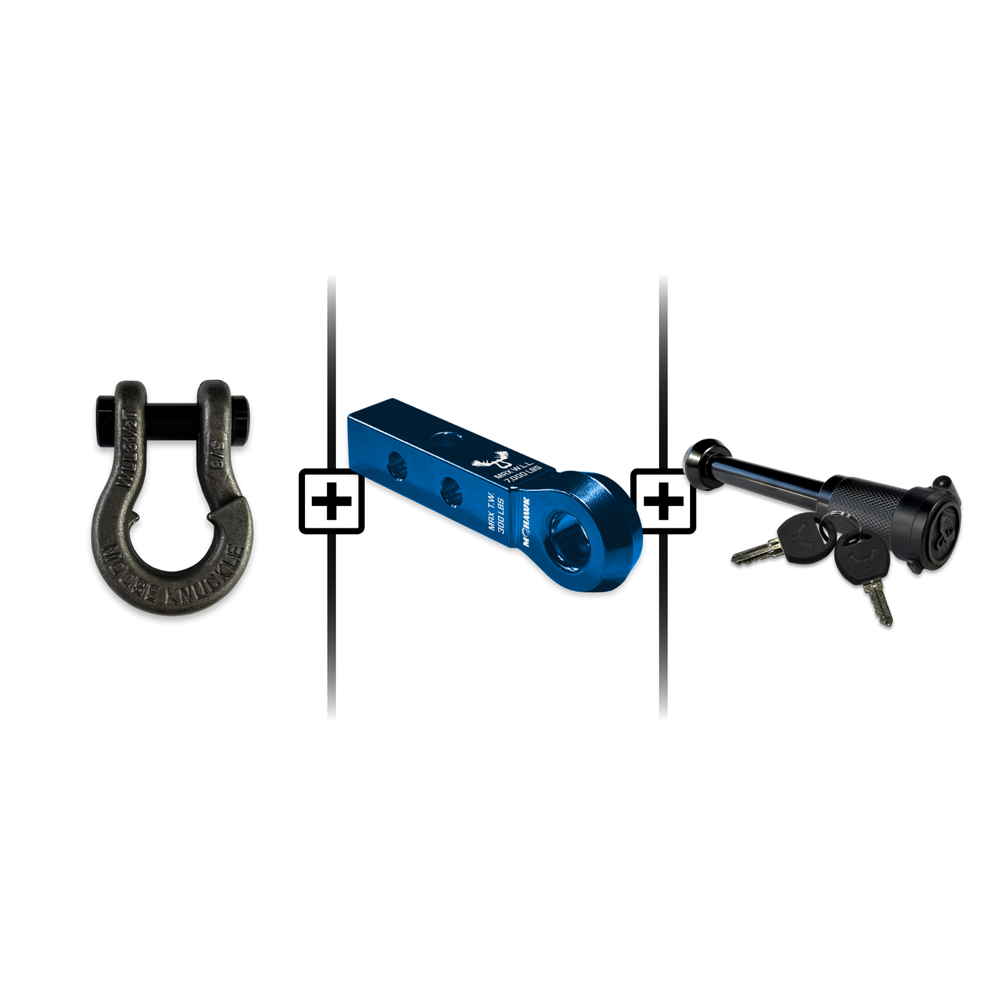 Jowl® Split Shackle® 5/8 Mohawk 1.25 Receiver and Hitch Pin Bundle