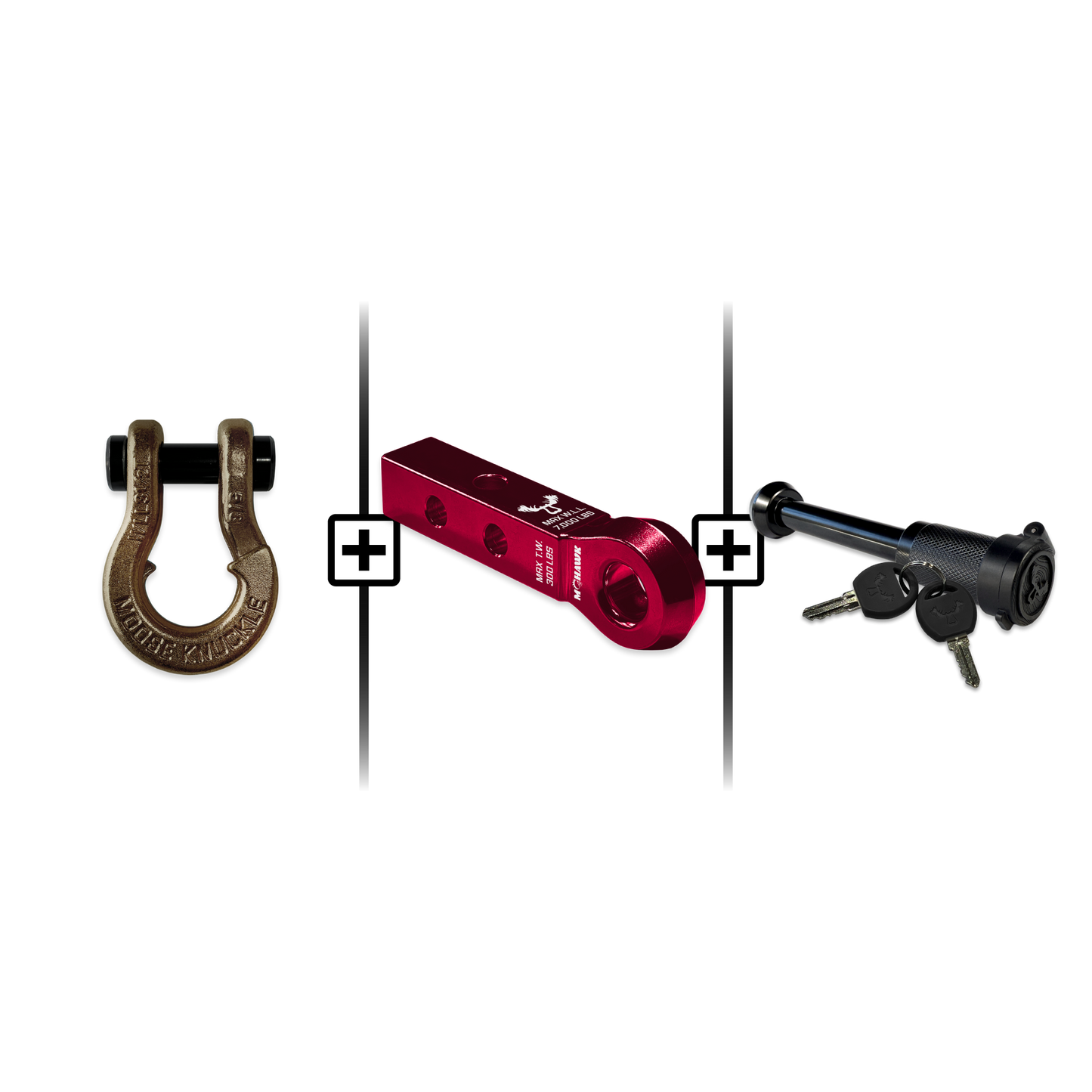 Jowl® Split Shackle® 5/8 Mohawk 1.25 Receiver and Hitch Pin Bundle