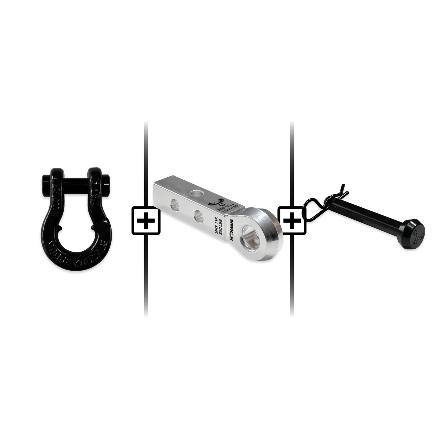 Jowl® Split Shackle® 5/8 Mohawk 1.25 Receiver and Hitch Pin Bundle