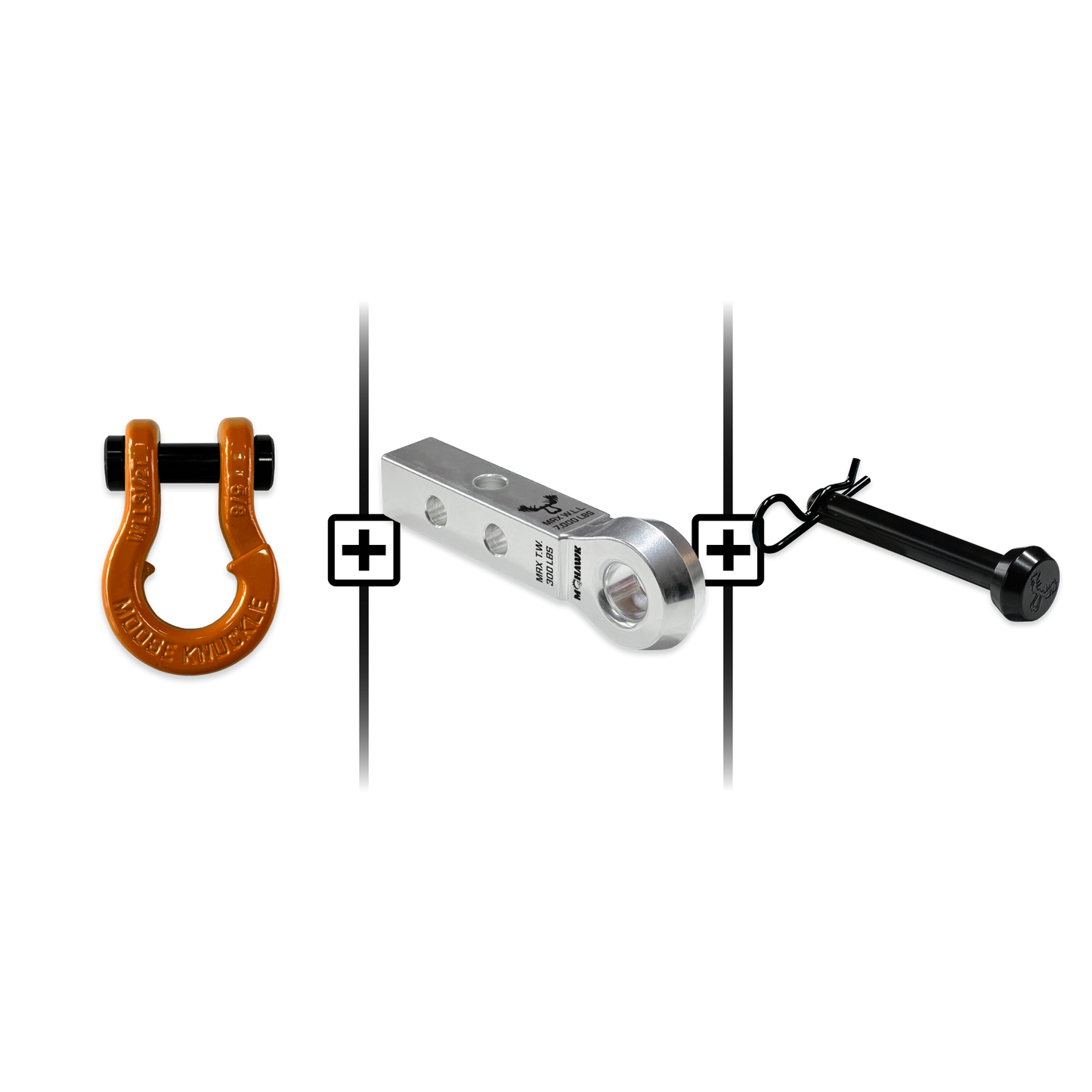 Jowl® Split Shackle® 5/8 Mohawk 1.25 Receiver and Hitch Pin Bundle