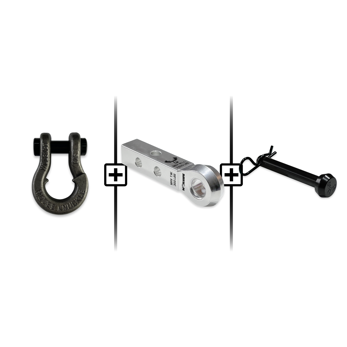 Jowl® Split Shackle® 5/8 Mohawk 1.25 Receiver and Hitch Pin Bundle