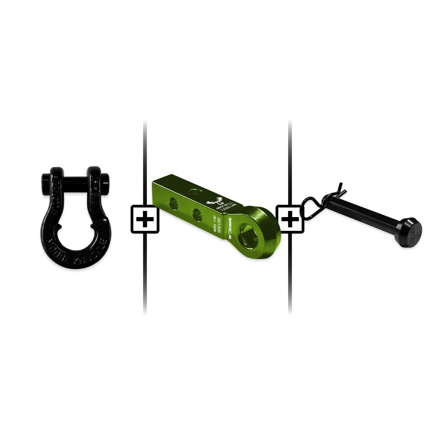 Jowl® Split Shackle® 5/8 Mohawk 1.25 Receiver and Hitch Pin Bundle